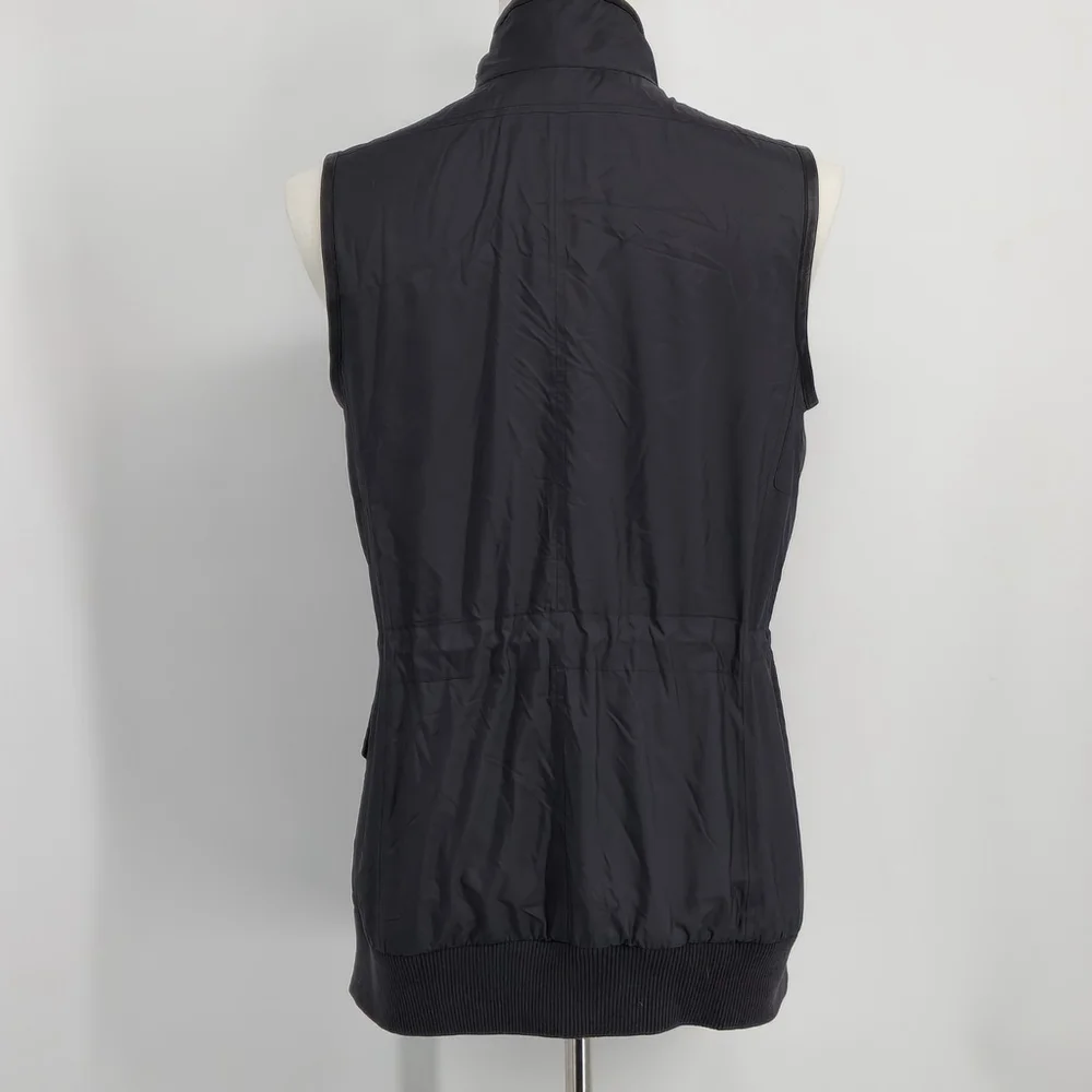 Ralph Lauren Blue Label Quiet Luxury Black Vest Minimalist Comfy Utility Medium - Picture 3 of 11